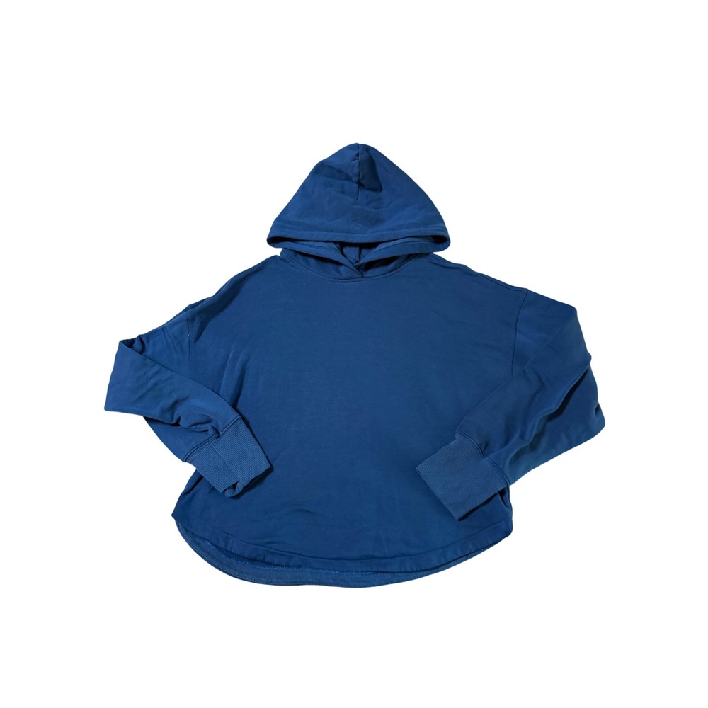 Athleta Girl Navy Dark Lapis Blue Hoodie Balance Flow Hoodie Size Large 12